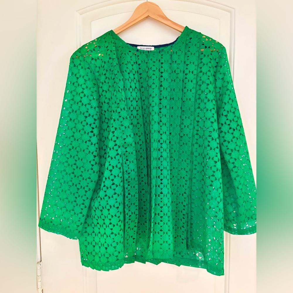 Roseanna Paris France Green Blouse M